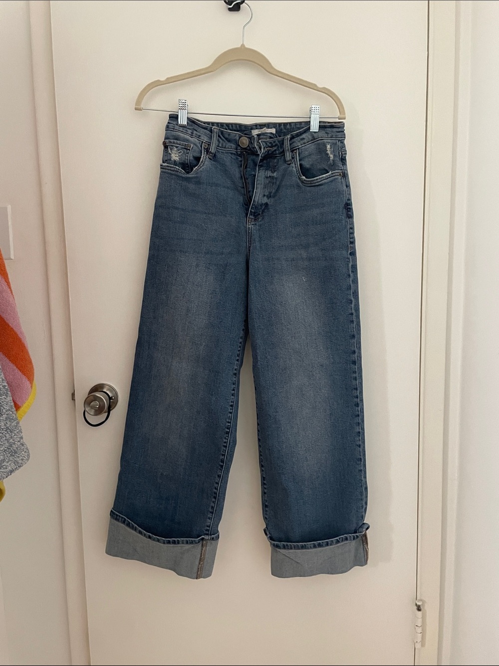 STS Blue Washed Wide-Leg High-Rise Jeans